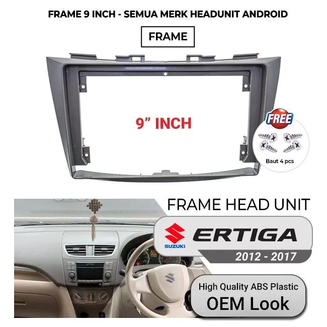 Frame Head Unit Suzuki Ertiga 2012 - 2017 OEM 9 inch