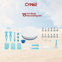 Gambar Cypruz Perlengkapan Kue Set Basic Decorating 15 Pcs dari Cypruz Kitchenware Kota Administrasi Jakarta Utara 1 Tokopedia