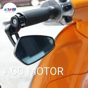 SPION BAR END CAFE RACER SPION JALU CNC OVAL UNIVERSAL