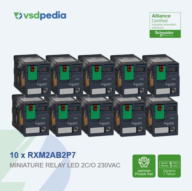 Gambar SCHNEIDER MINIATURE RELAY LED 2C/O 230VAC RXM2AB2P7 x 10 dari vsdpedia Kota Administrasi Jakarta Timur Tokopedia