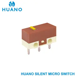 HUANO Silent Micro Switch Mouse - Tombol Klik 3 Pin