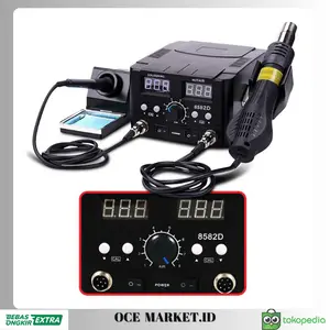 Solder Station 2 in 1 Solder 70 W With Hot Air Heat Gun 750W - Hitam