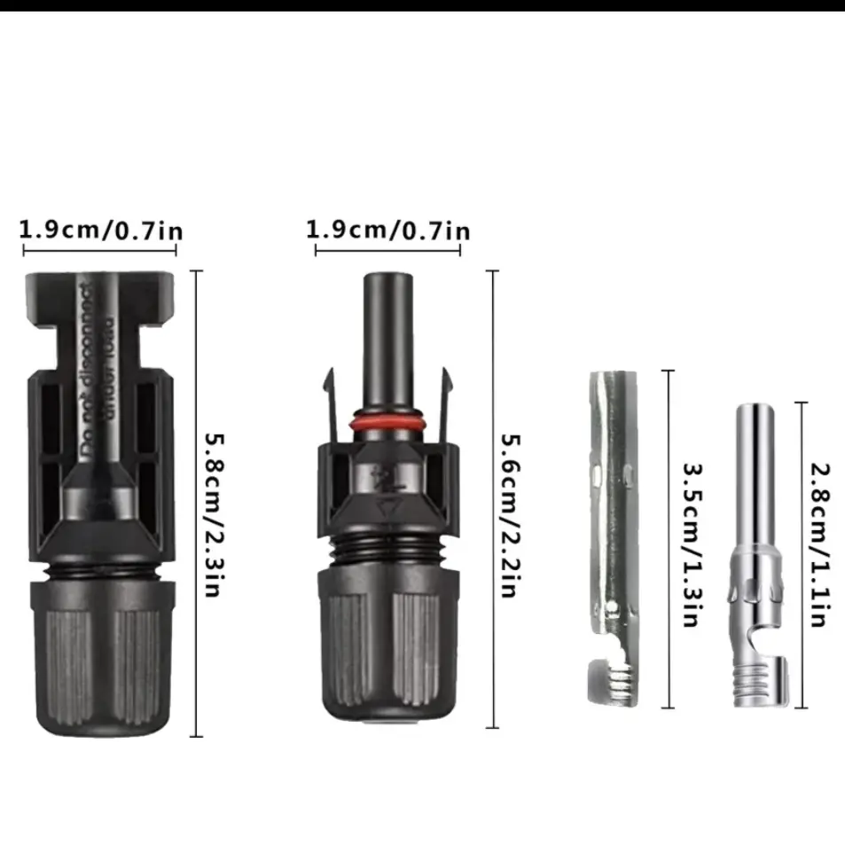 MC4 Connector Solar Panel KONEKTOR IP67 30a 1000v Male + Female