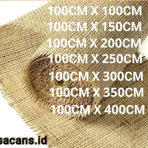 NISACANS - Anyaman Rotan Lembaran Motif Square ALAMI Custom