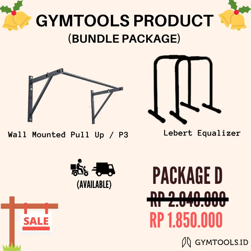 PACKAGE D (Wall Mounted Pull Up Bar / P3 + Dips Bar) 0