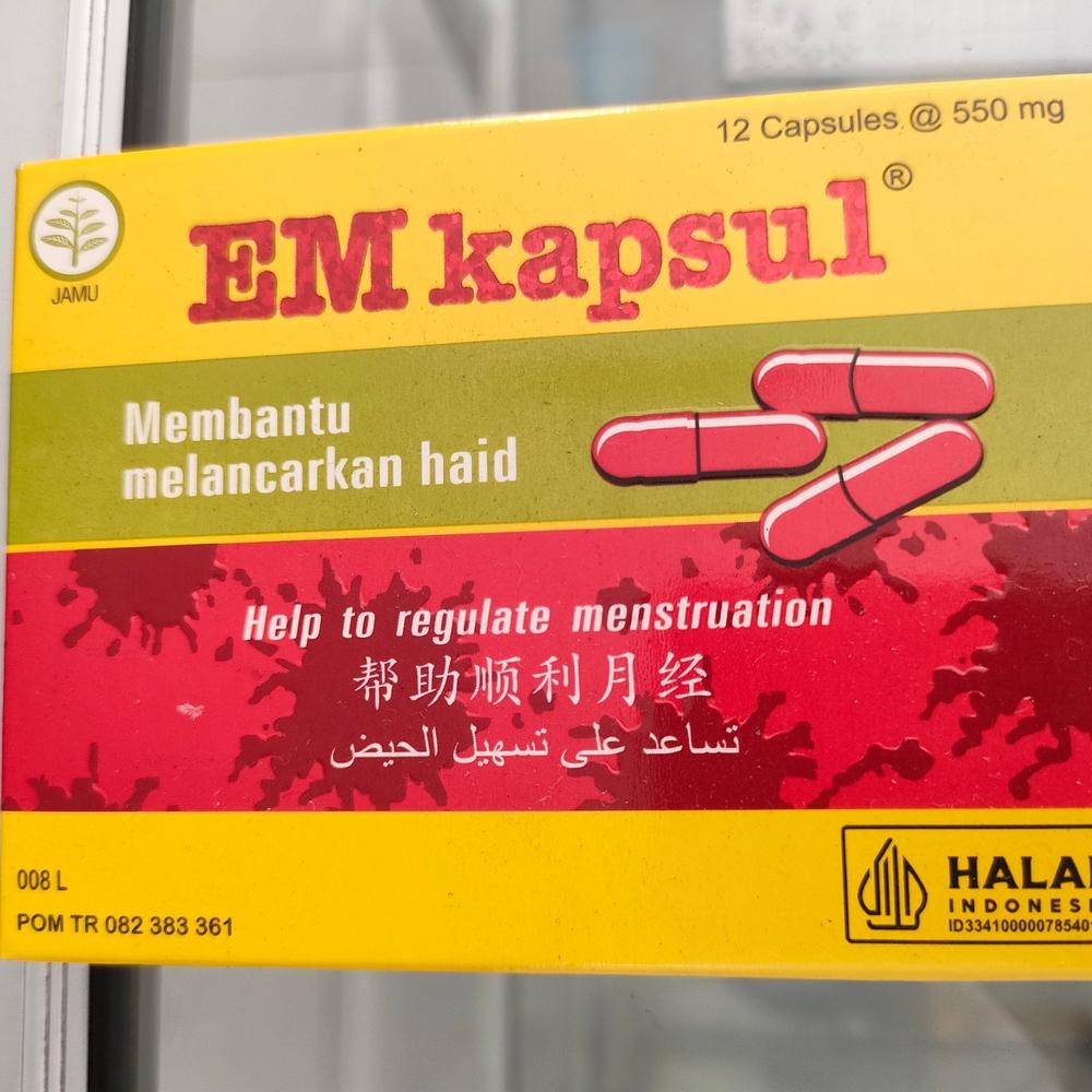 EM Kapsul lancar haid isi 12