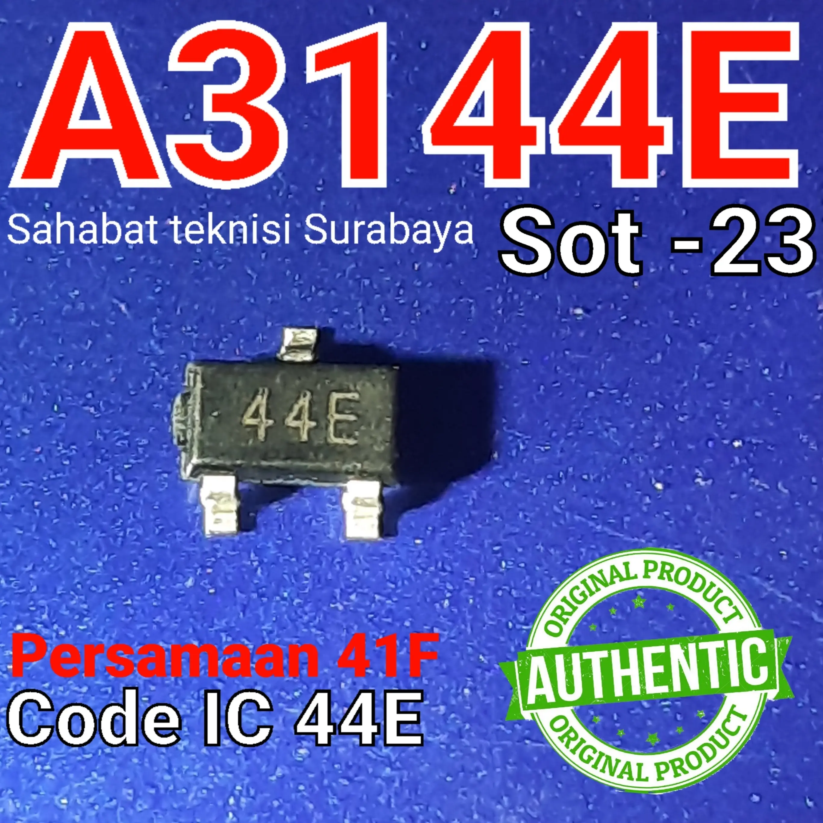 Sensor Hall Effect A3144 SOT-23 44E | Persamaan 41F A3141 A3142 A3143
