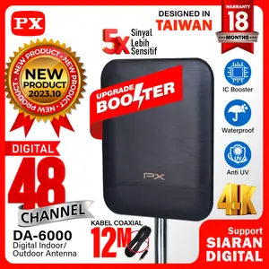PX ANTENA TV DIGITAL  INDOOR OUTDOOR  BOOSTER DVBT2 4K PX DA-6000