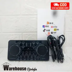 Soundcard V300 Pro Black Audio Bluetooth USB External Live Microphone