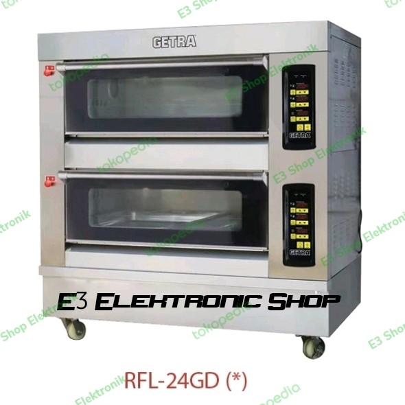 Gambar Oven Getra 2 Deck 4 Tray RFL24GD Stainless Steel Roti Kue RFL 24 GD dari E3 Shop Elektronik Kota Administrasi Jakarta Utara Tokopedia