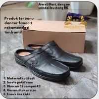 Gambar Sendal sepatu pria shinici 002 sepatu sandal bustong slop kulit asli dari mul shoes Kota Bandung 1 Tokopedia