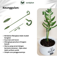 Gambar Tiang Penyangga Tanaman -  Turus Penopang Bunga Anggrek Bonsai Dll - 17cm dari workplant official Kota Surabaya 2 Tokopedia