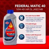 Gambar FEDERAL MATIC 40 10W-40 0.8L 800ml - Oli Motor Matic AT dari Federal Oil Official Store Kota Administrasi Jakarta Utara 2 Tokopedia