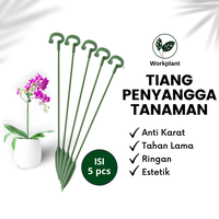 Gambar Tiang Penyangga Tanaman -  Turus Penopang Bunga Anggrek Bonsai Dll - 17cm dari workplant official Kota Surabaya 1 Tokopedia