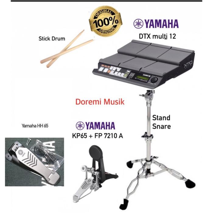 Jual DTX Multi 12 Yamaha original (DTX +Stick + Pedal+Stand