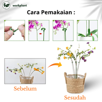 Gambar Tiang Penyangga Tanaman -  Turus Penopang Bunga Anggrek Bonsai Dll - 17cm dari workplant official Kota Surabaya 4 Tokopedia