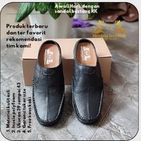Gambar Sendal sepatu pria shinici 002 sepatu sandal bustong slop kulit asli dari mul shoes Kota Bandung 5 Tokopedia