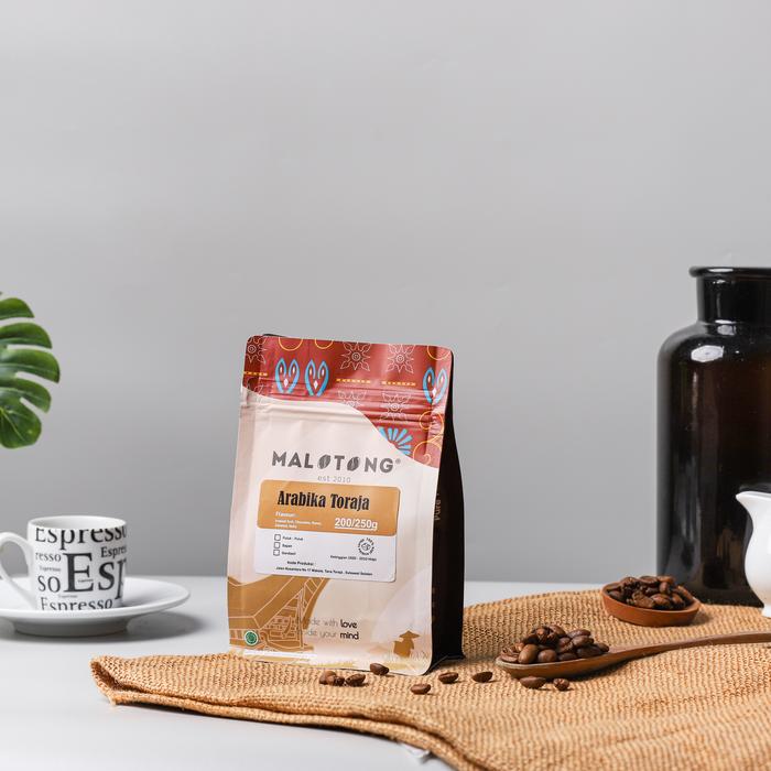 Gambar Malotong Kopi Arabika Toraja Proses Natural 250GR Bubuk/Biji - Biji Roasted dari Malotong Coffee Kab. Tana Toraja Tokopedia