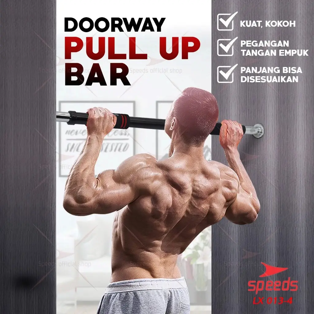 SPEEDS Pull up bar door Chin up bar tiang pull up gym fitness 013-4