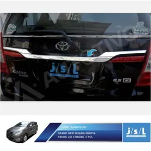 LIS BAGASI BELAKANG GRAND KIJANG INNOVA TRUNK LID CROM 3PC 2014 - 2015