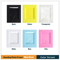 Gambar Mini Rivet Photo Stand Frame Foto 2R for Fujifilm Instax 12 11 EVO dll - Blue dari hop market Kota Administrasi Jakarta Barat 3 Tokopedia