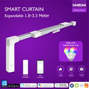 Smart Curtain Expandable Danhan 1.8- 3.3 Meter, Tirai pintar, Gorden Otomatis WiFi Tuya