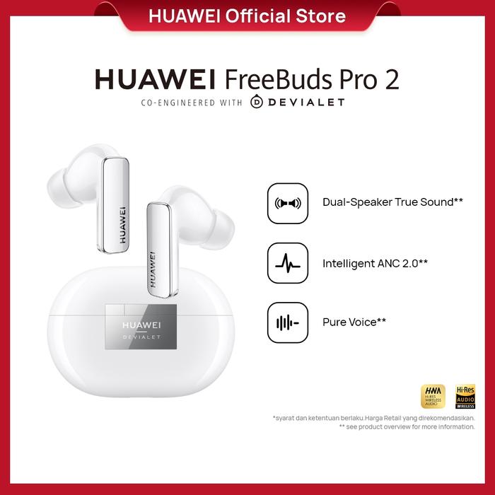 Gambar HUAWEI FreeBuds Pro 2 Wireless Earphone | Intelligent ANC 2.0 dari Huawei Indonesia Kota Tangerang Tokopedia