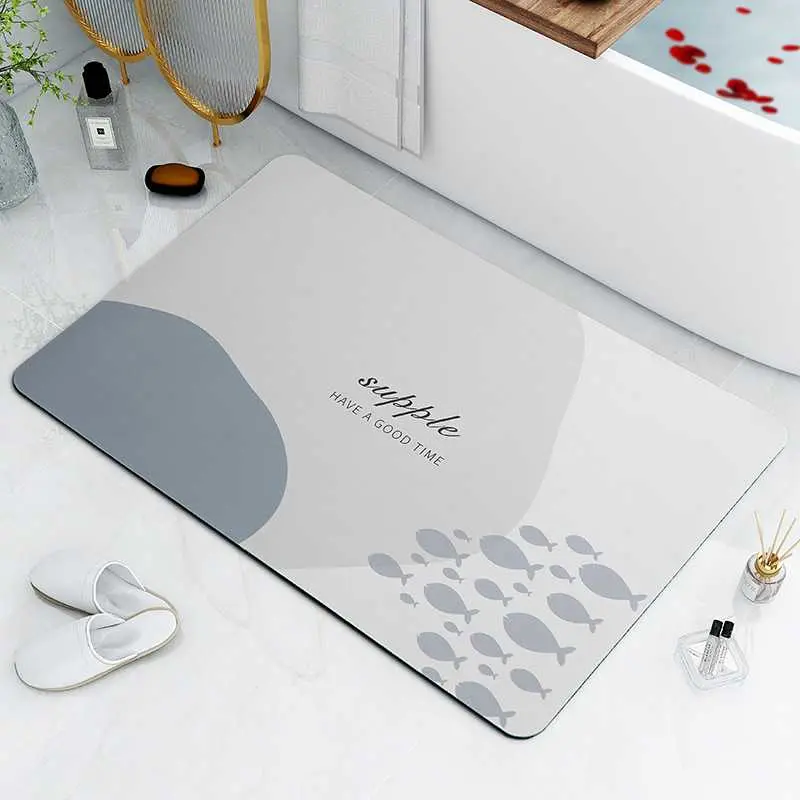 Keset Kamar Mandi Non-Slip Super Absorbent Quick Dry 80x49cm