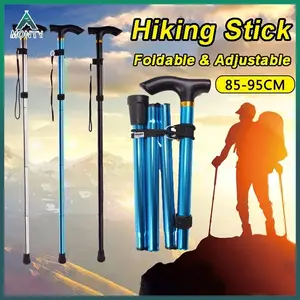 TONGKAT LIPAT / Folding Walking Pocket Handle Stick Alat Bantu Jalan