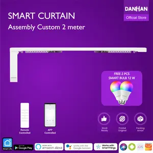 Smart Curtain Assembly Danhan, Tirai Pintar, Gorden Otomatis, WiFi Tuya 2 Meter