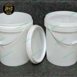 Ember/Pail Baru 20 L Putih & Ungu + Tutup Segel (Gosend/Grab Instant )