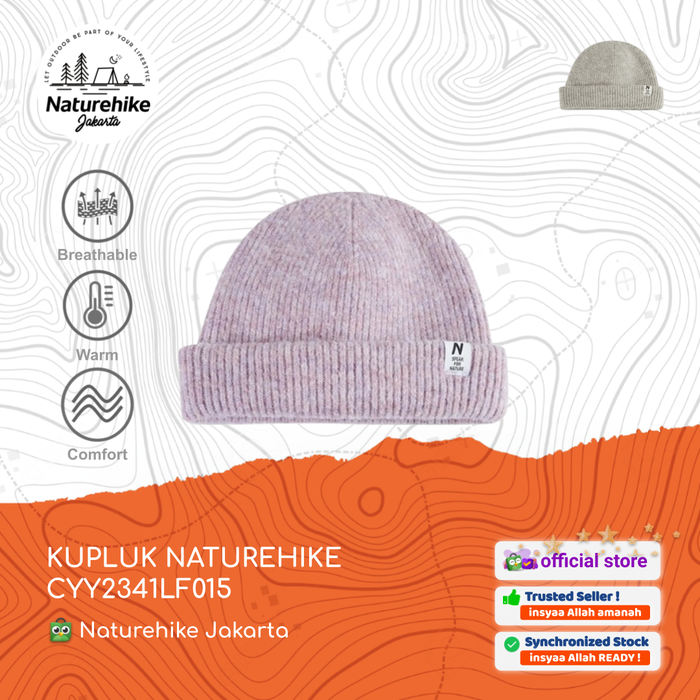 Gambar TOPI KUPLUK HANGAT KNIT HAT HIKING CAMPING NATUREHIKE CYY2341LF015 - GREY dari Naturehike Jakarta Kota Administrasi Jakarta Timur Tokopedia