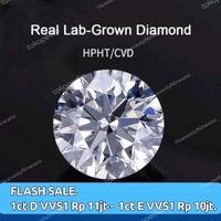 Gambar Lab Grown Diamond CVD/HPHT. GIA / IGI / CGL Sertifikat. Berlian Asli - 1ct E VVS2 dari HeavenlyNirwana Kab. Tangerang 1 Tokopedia