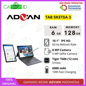 Advan Tab Sketsa 2 - 4GB 64GB (4/64) T310 - New Ori Garansi Resmi