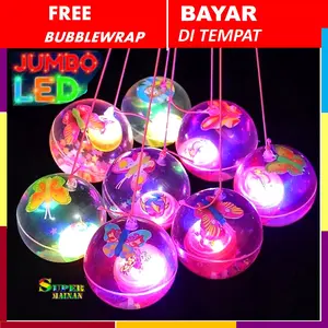 BOLA KARET ANAK MAINAN BOLA ANAK 1 2 3 4 5 TAHUN BEKEL WARNA WARNI