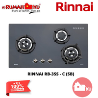 Gambar KOMPOR GAS RINNAI RB-3SS - C (SB) GLASS SPARKLING BLACK dari RUMAHKU OFFICIAL Kota Administrasi Jakarta Barat 1 Tokopedia