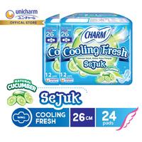 Gambar Charm Cooling Fresh Sejuk 26cm Wing 12 Pads - 2 Packs dari Unicharm Official Store Kab. Tangerang 1 Tokopedia