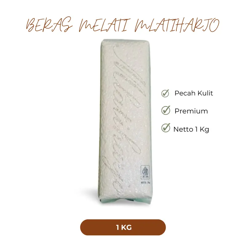 Beras Melati Premium Organik Mlatiharjo ( 1 Kg ) Beras Sushi 1 Kg 0