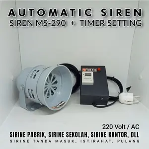 Sirine MS290 dengan setting timer sirine sekolahan sirine pabrik dll