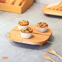 Gambar Tray Pajang Kue Roti Kayu Kitchenware Kokoh - INPI HOUSE - kecil dari INPI HOUSE Official Kota Bandung 3 Tokopedia