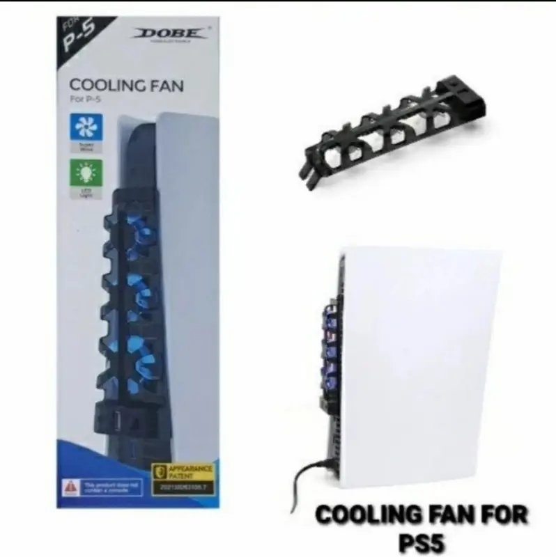 Dobe Cooling Fan PS5 FAT Kipas PS 5 Pendingin Heat Sink TP5-1523E LED 0