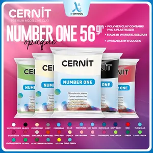 Cernit Number One Polymer Modelling Clay – Tanah Liat Polimer Premium Opaque untuk Kerajinan, Miniatur, dan Aksesori (Made in Belgium) -2/2
