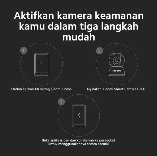 Xiaomi Smart Camera C300 2K UHD IP Camera CCTV Original 2