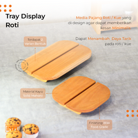 Gambar Tray Pajang Kue Roti Kayu Kitchenware Kokoh - INPI HOUSE - kecil dari INPI HOUSE Official Kota Bandung 4 Tokopedia