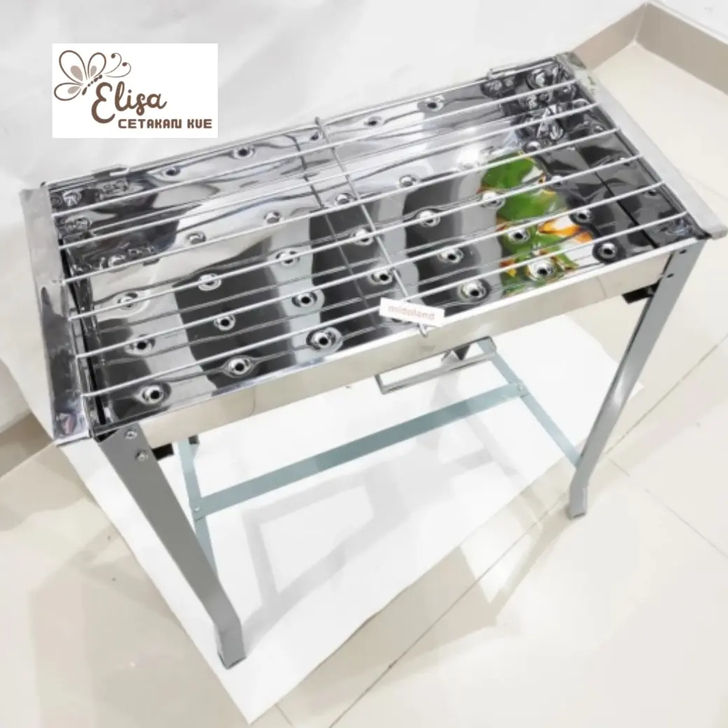 panggangan sate arang stainless / bakaran sate ayam ikan JUMBO