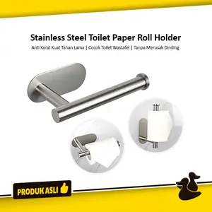 Toilet Paper Roll Holder Dispenser Tissue Gulung Toilet Wastafel