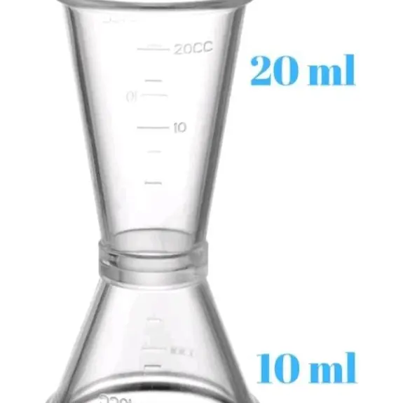 Jigger Acrilic Acrylic 10/20ml dan 20/40ml / Jigger Plastik 10 20ml