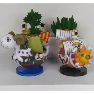 Action Figure Kapal One Piece Mini 1 pcs Going Merry & Thousand Sunny Toy Finishing Halus Warna Cerah Standar SNI Detail Bagus Presisi Lucu Tinggi ±7-8 cm Medium Size