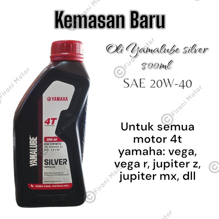 Gambar OLI YAMALUBE SILVER ORIGINAL isi 800ml Semua Motor Bebek Yamaha dari FIRANI MOTOR_NEW Kab. Gresik Tokopedia