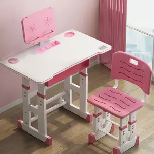 TaffHOME Meja Kursi Belajar Anak Minimalis 46 x 70cm - WBP20 - Pink